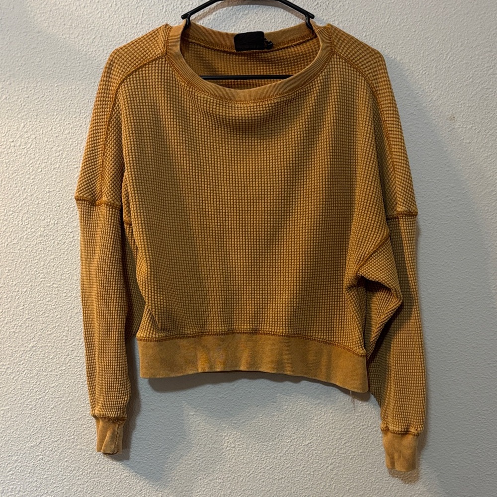 Urban Outfitters Tan Waffle Knit Sweater